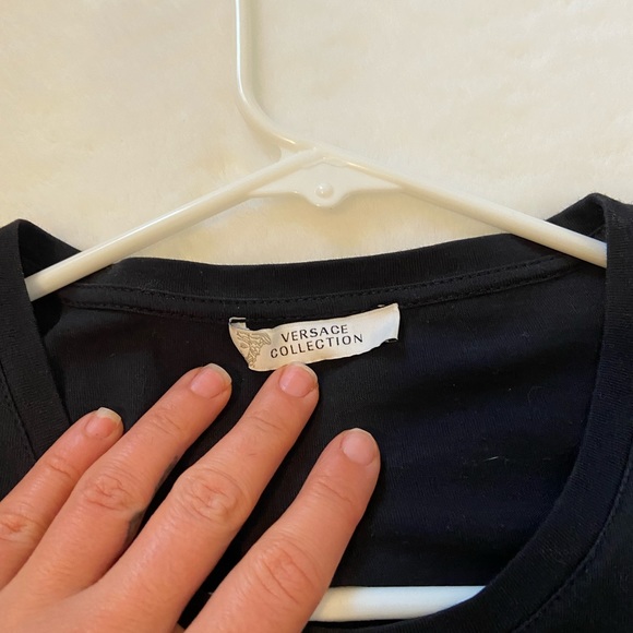 VERSACE Collection black Tee - Picture 4 of 7